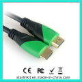 High Speed HDMI Cable 3D 4k Gold Plated Black Green